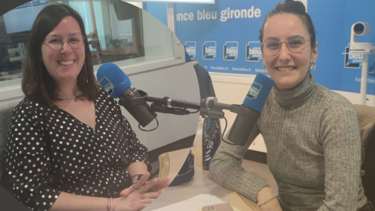 Ana et Caroline dans les locaux de France Bleu Gironde